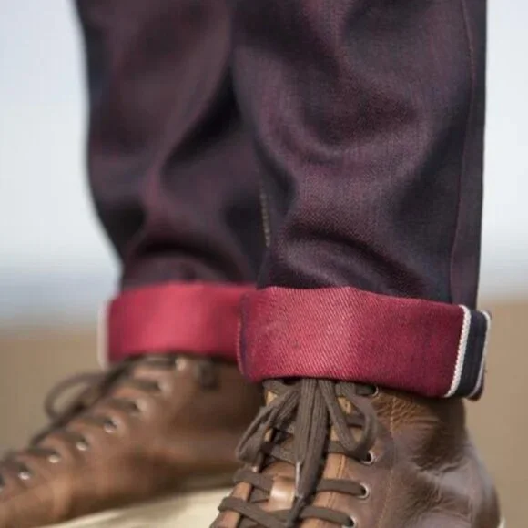 Gustin Japan Red Fire Selvedge Denim Jeans - Picture 2 of 12